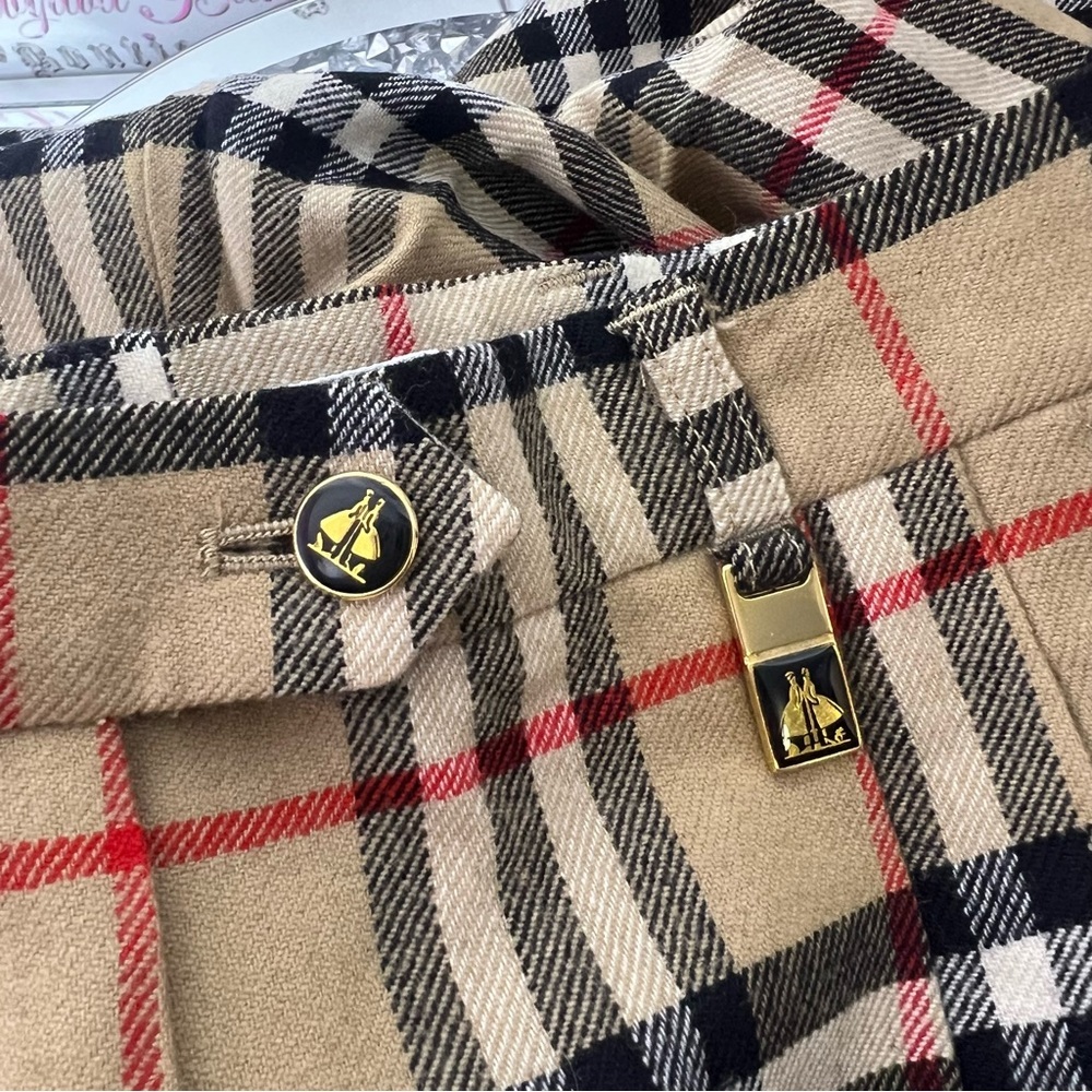 Burberry nova check print vintage shorts with metal charms unisex retro unisex - Picture 2 of 16